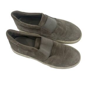 Vince Kirkland Gray Suede Sneakers